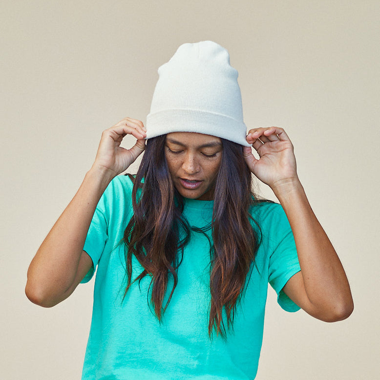 【OPEN YY】ARGYLE POINTELLE EARFLAP BEANIE, KHAKI OPEN YY Argyle Pointelle Earflap Beanie - Beige